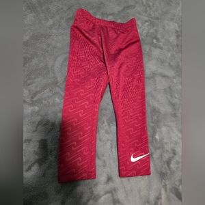 Nike Toddler Maroon Leggings - 3T